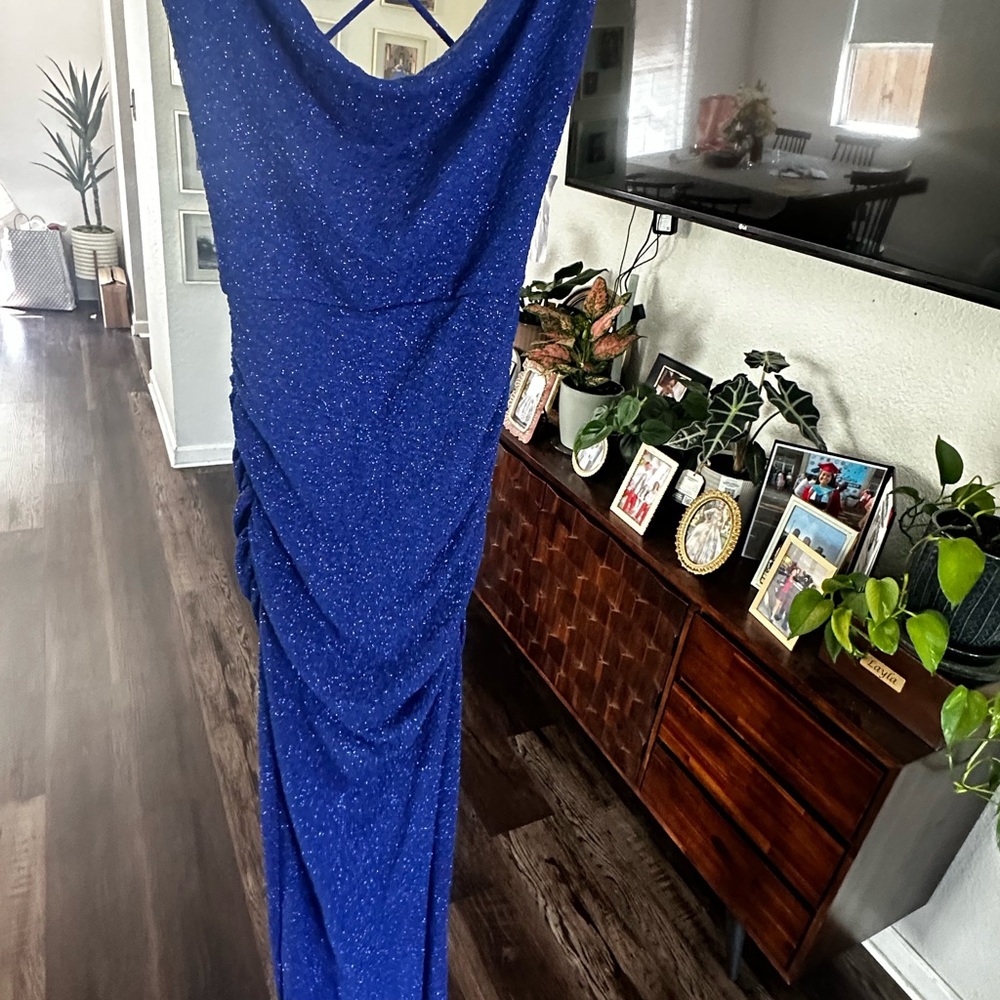 Elegant Blue Evening Dress